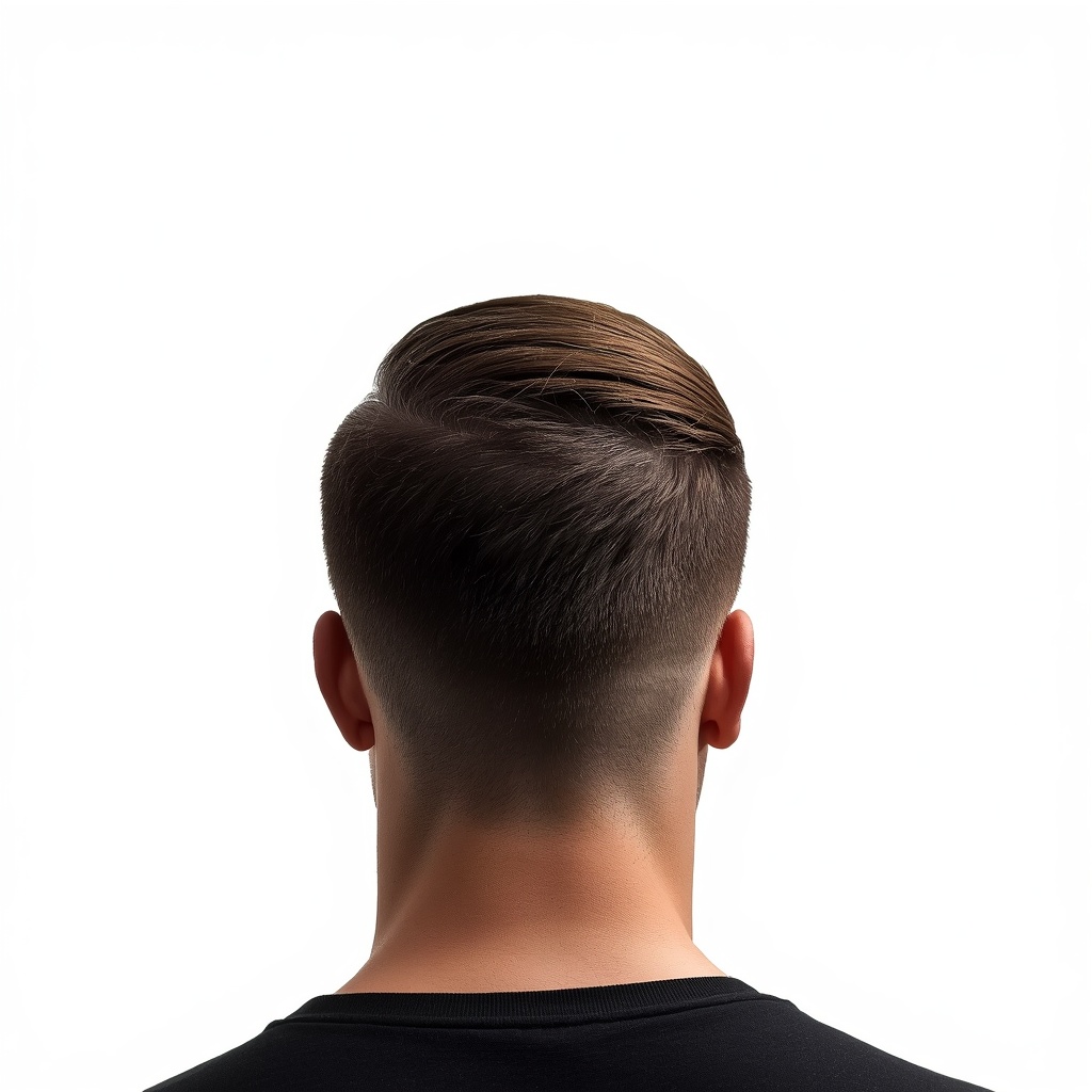 Cheveux Plaqués — Cheveux plaqués arrière — allure sophistiquée.